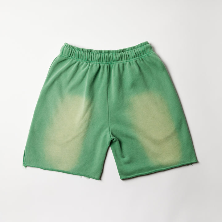 Green Washed "Lotus" Shorts