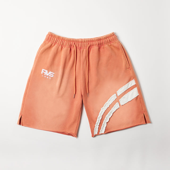 Coral Washed "Lotus" Shorts